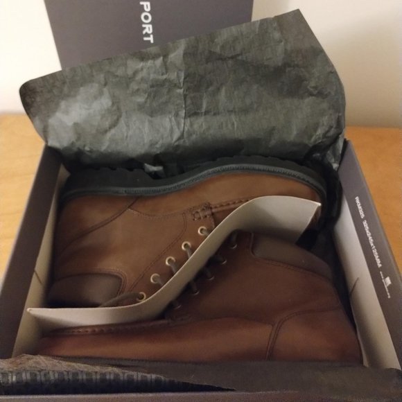 Rockport - Moc Toe Leather Boots - Size 9.5 Men - Picture 12 of 12